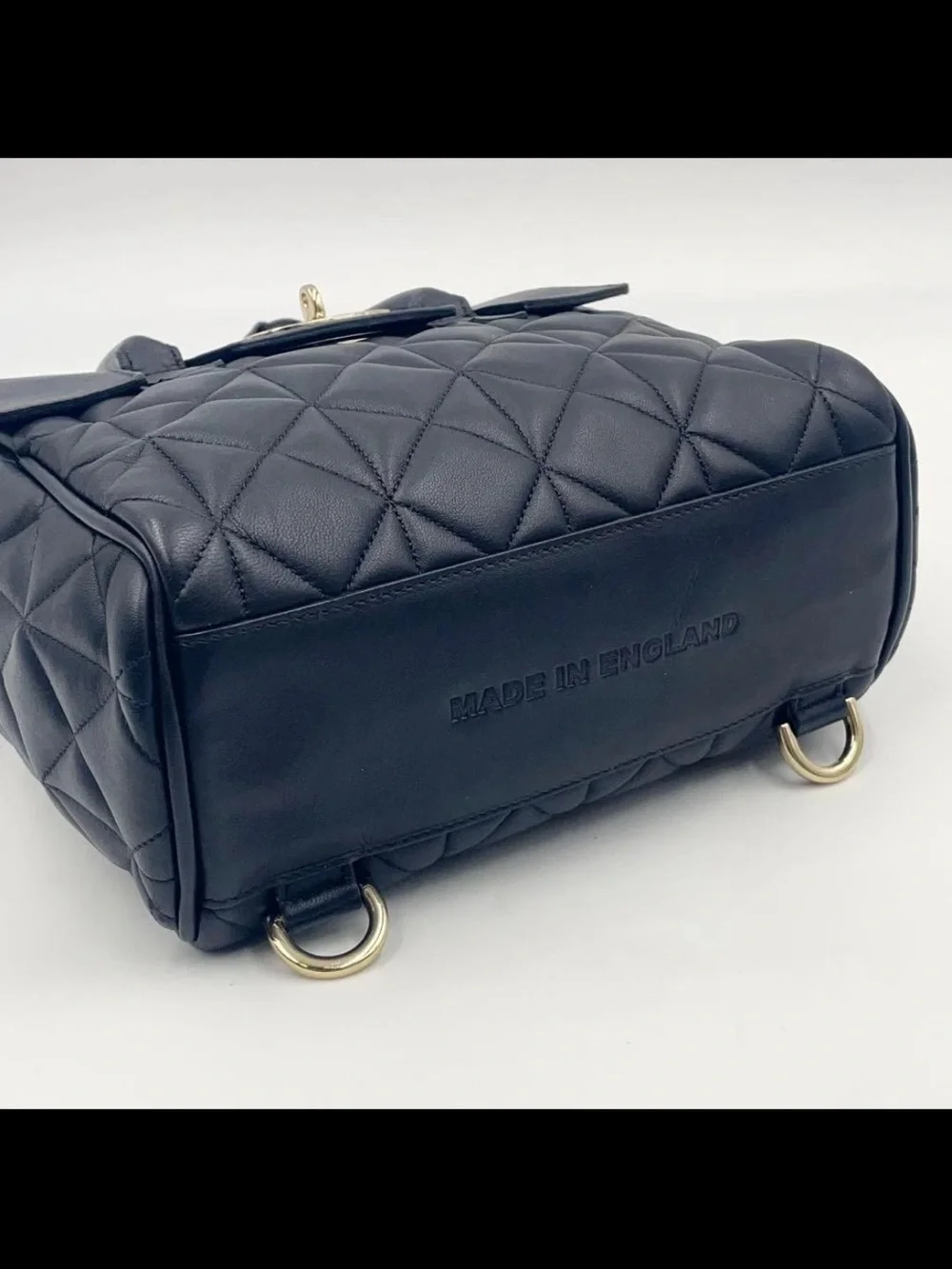 Mulberry Black Quilted Leather Satchel with Gold Hardware